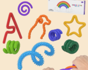 Painduvad sensoorsed pulgad 8 tk värvilised fidget mänguasjad stressi leevendamiseks